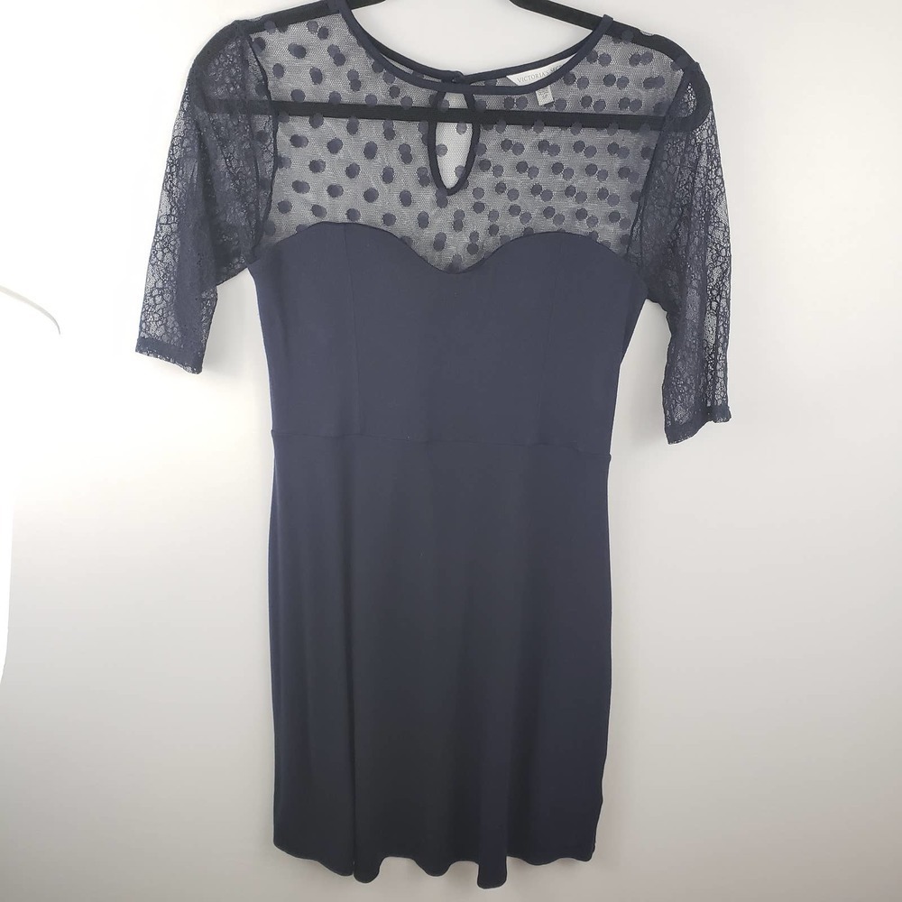 VICTORIA'S Secret Swiss Dot Illusion Jersey‎ Dress - Picture 4 of 10